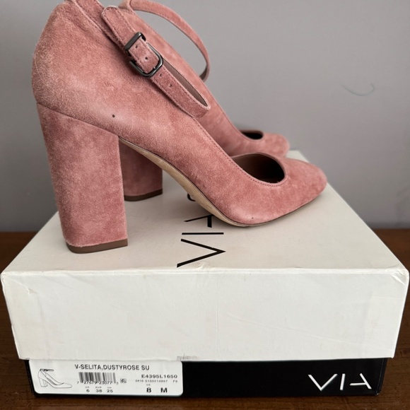 Suede Mary Jane Pumps - Picture 4 of 4